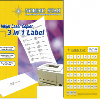 NORDIC STAR 3 in 1 label 標籤 貼紙